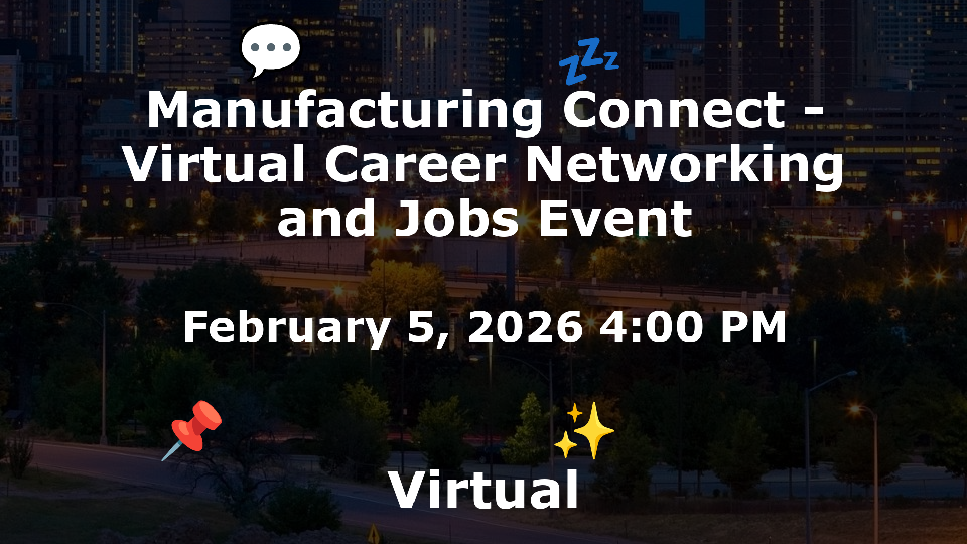 Manufacturing Connect - Virtual Career Networking and Jobs Event event image